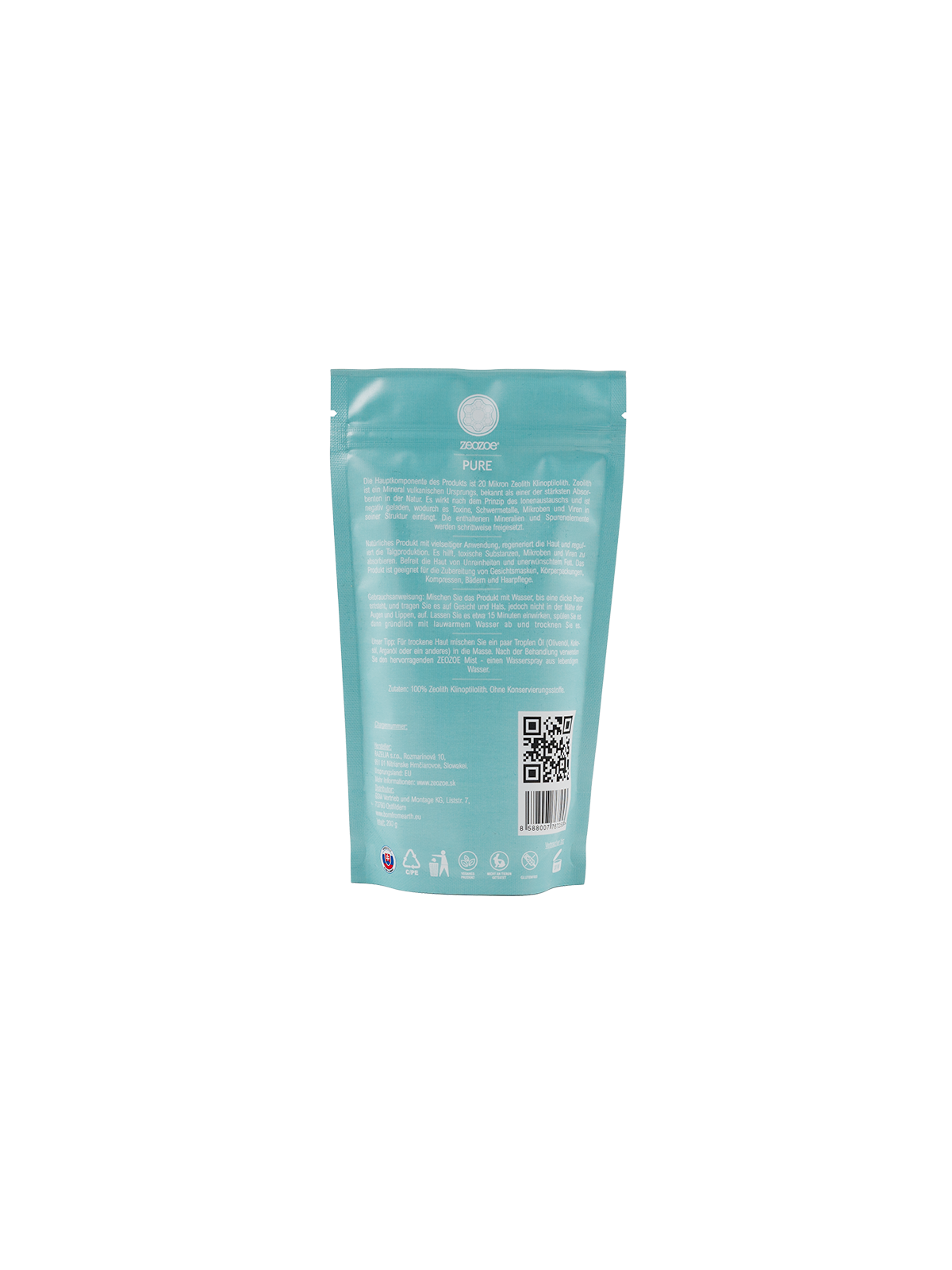 ZEOZOE PURE Detox Gesichtsmaske mit Zeolith – 200 g